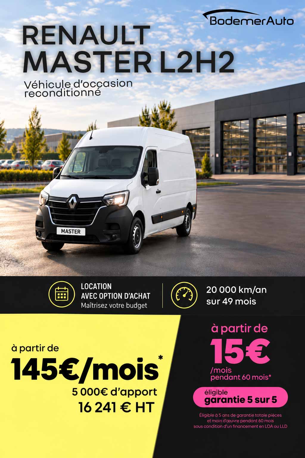 Offre Renault Master L2H2